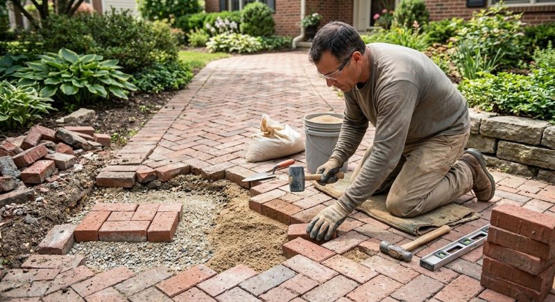 Brick Hardscape Repair in Columbus, GA