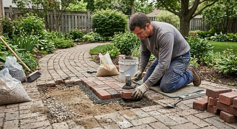 Brick Pathway Repair in Columbus, GA