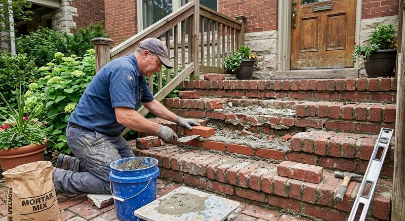 Brick Steps Repair in Columbus, GA