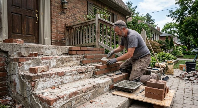 Brick Steps Repair in Columbus, GA