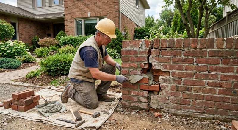 Brick Wall Repair in Fort Mitchell, AL