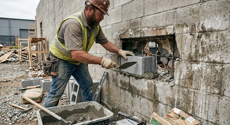 Cinder Block Repair in Columbus, GA