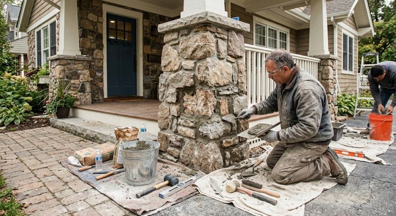 Stone Column Repair in Columbus, GA